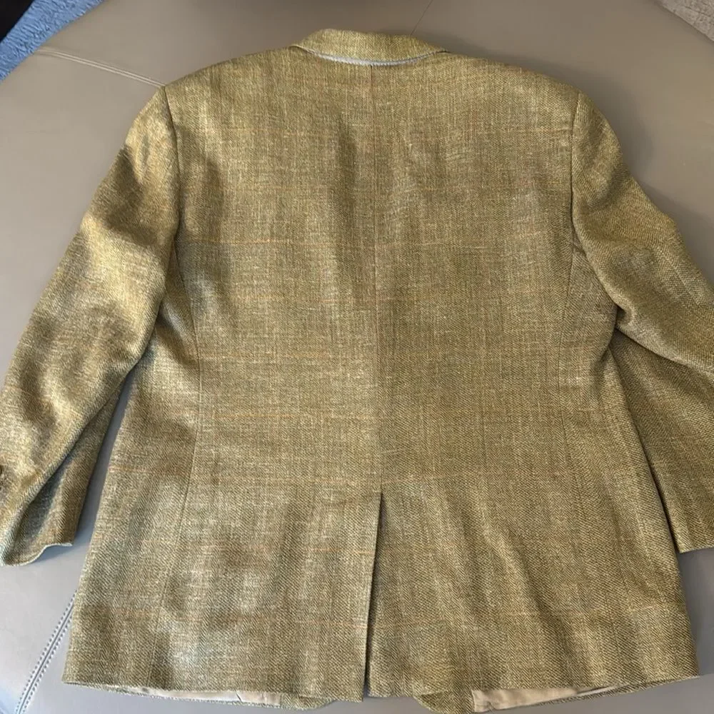 Brooks Brothers Vintage Mens’ 100% Wool Herringbone Blazer. Size 42 Short. - Picture 3 of 9